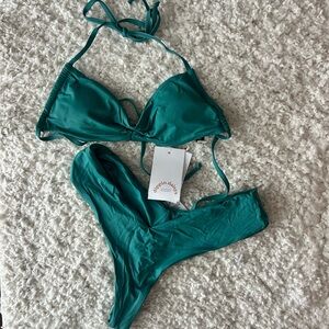 Dippin Daisys Green Bikini Set